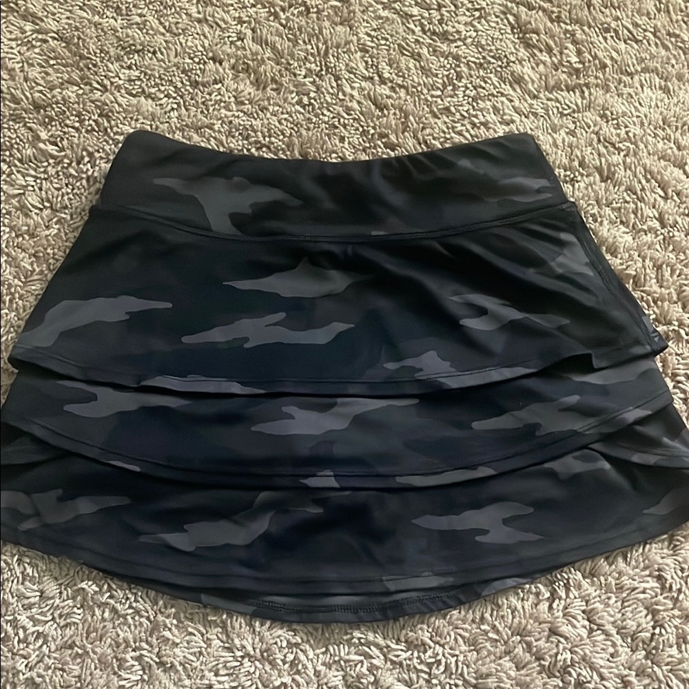 Black Camouflage Women's Skirt